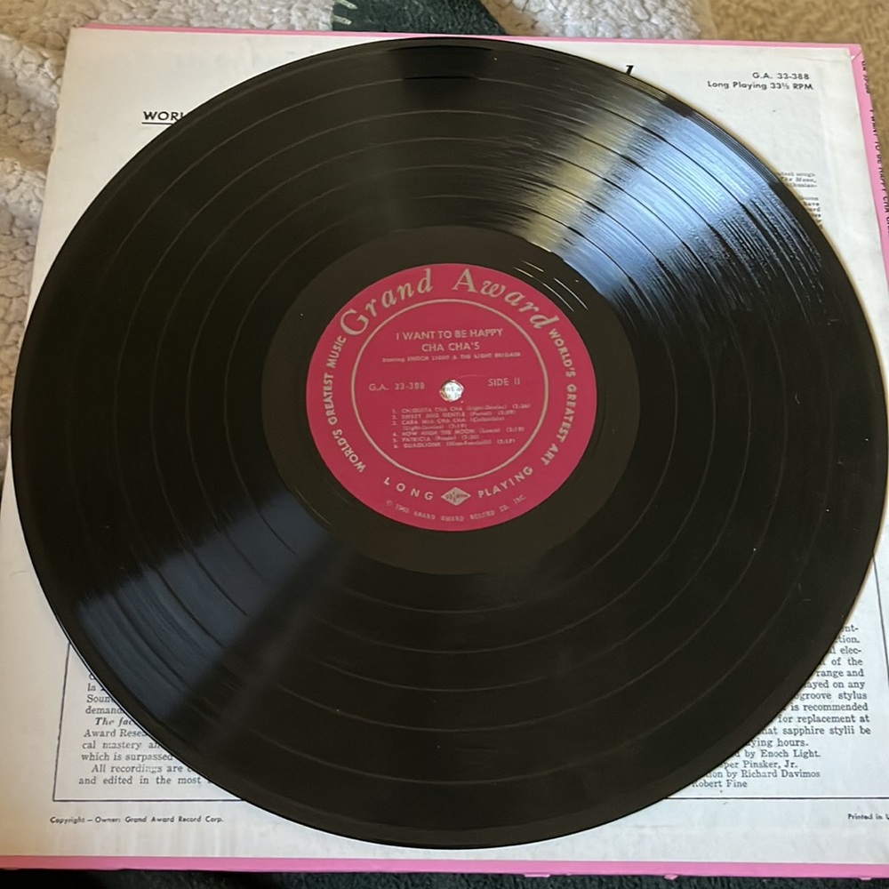 Vintage LP album I want to be Happy Cha Chas Enoch Light and the Light Brigade - Picture 3 of 16